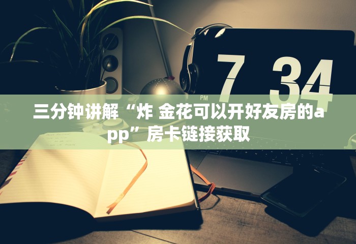 三分钟讲解“炸 金花可以开好友房的app”房卡链接获取