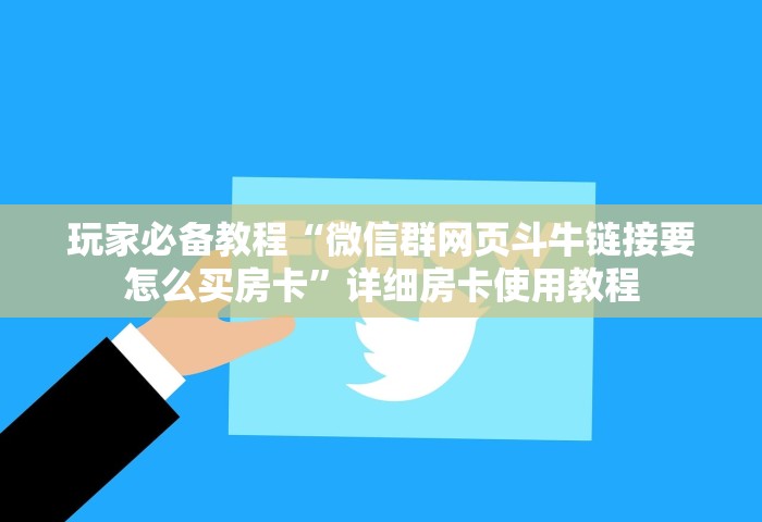 玩家必备教程“微信群网页斗牛链接要怎么买房卡	”详细房卡使用教程