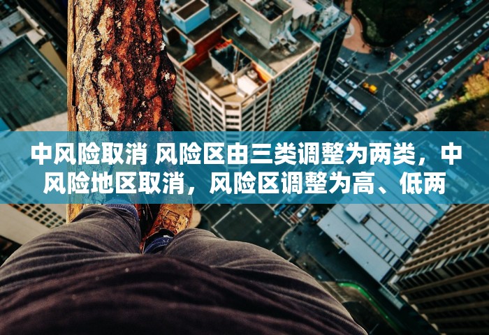 中风险取消 风险区由三类调整为两类	，中风险地区取消，风险区调整为高	、低两类