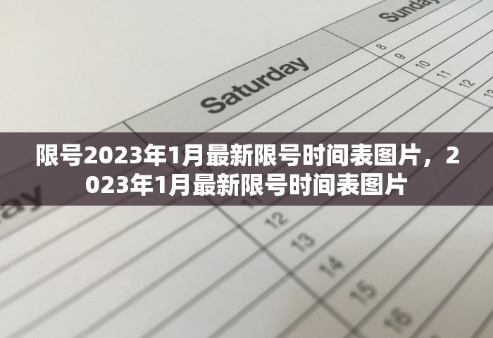 限号2023年1月最新限号时间表图片，2023年1月最新限号时间表图片