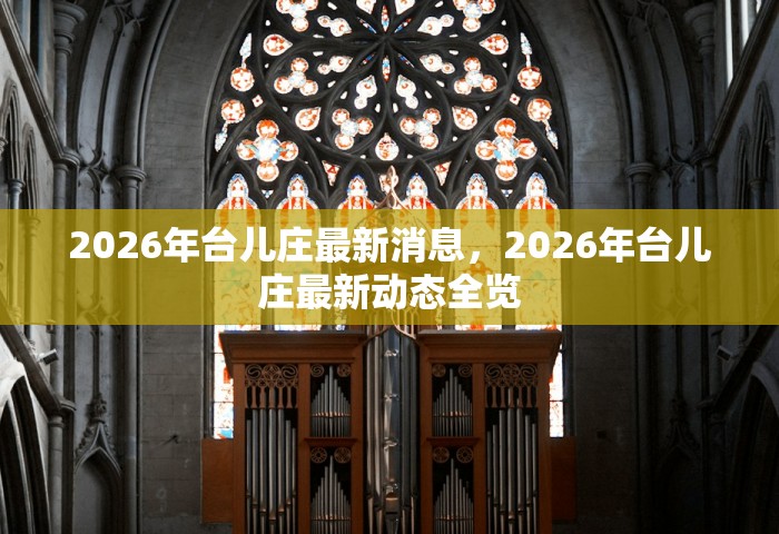 2026年台儿庄最新消息，2026年台儿庄最新动态全览