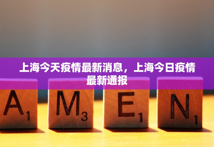 上海今天疫情最新消息，上海今日疫情最新通报